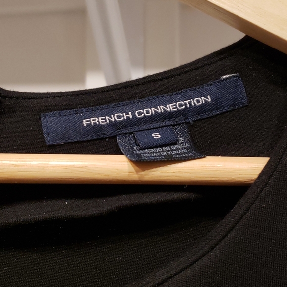French Connection Peplum Black Long Sleeve - Picture 2 of 3